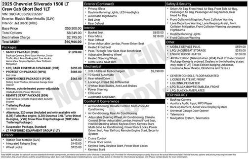 Riptide Blue Metallic 2025 Chevrolet Silverado 1500 LT