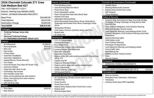 2026 Chevrolet Colorado Z71