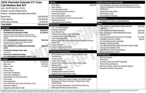 2025 Chevrolet Colorado Z71