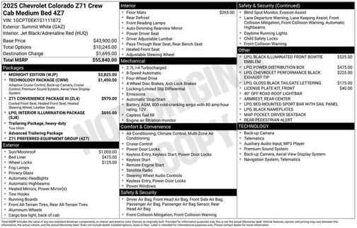 2025 Chevrolet Colorado Z71