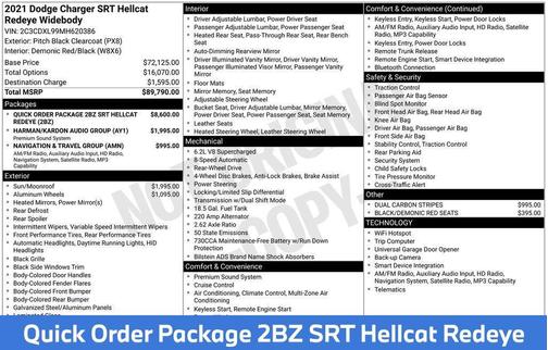 2021 Dodge Charger SRT Hellcat