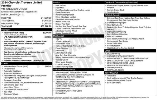 2024 Chevrolet Traverse Premier