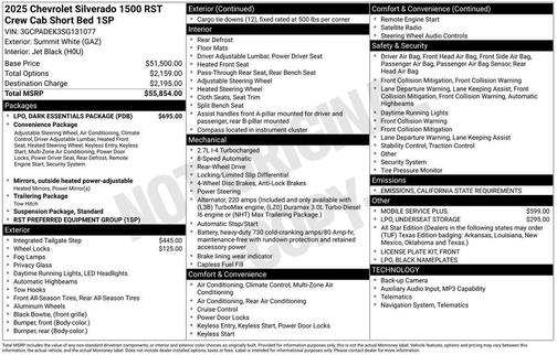 2025 Chevrolet Silverado 1500 RST