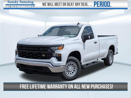 Summit White 2026 Chevrolet Silverado 1500 WT