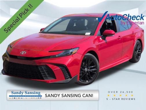 Supersonic Red 2025 Toyota Camry SE