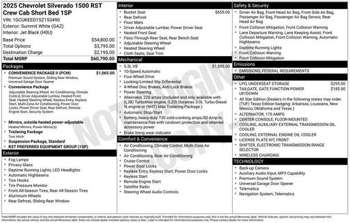 2025 Chevrolet Silverado 1500 RST