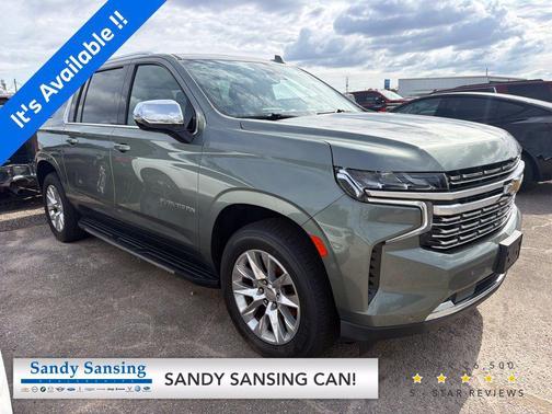 Silver Sage Metallic 2023 Chevrolet Suburban Premier