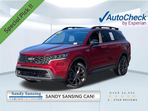 Passion Red Tintcoat 2022 Kia Sorento SX