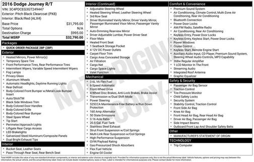 2016 Dodge Journey R/T
