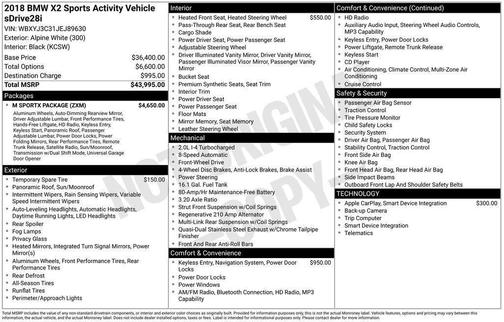 2018 BMW X2 sDrive28i