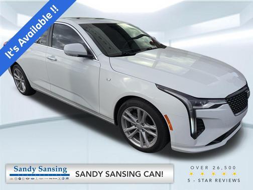 Summit White 2023 Cadillac CT4 Luxury