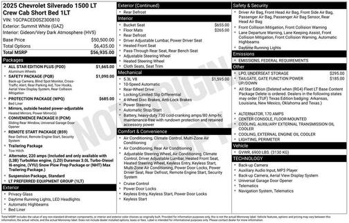 2025 Chevrolet Silverado 1500 LT