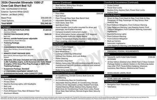 2026 Chevrolet Silverado 1500 LT