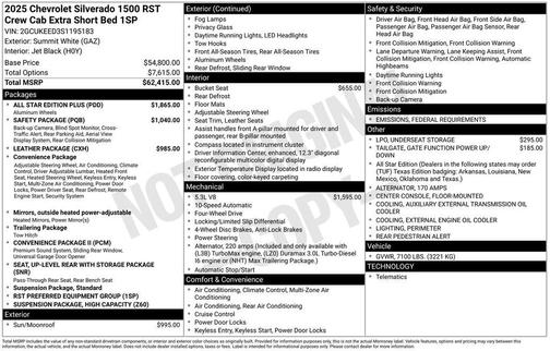 2025 Chevrolet Silverado 1500 RST