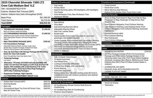 2025 Chevrolet Silverado 1500 LTZ