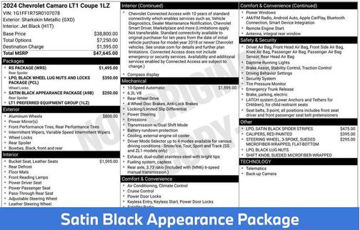 2024 Chevrolet Camaro RWD Coupe LT1