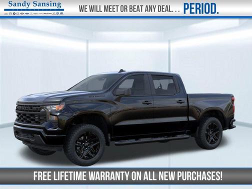 Black 2026 Chevrolet Silverado 1500 Custom