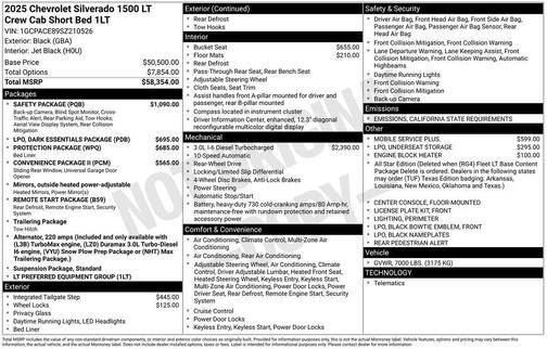 2025 Chevrolet Silverado 1500 LT