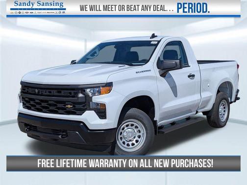 Summit White 2026 Chevrolet Silverado 1500 WT