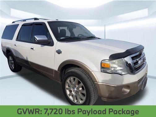 White Platinum Metallic Tri-Coat 2013 Ford Expedition EL King Ranch