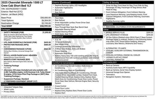 2025 Chevrolet Silverado 1500 LT