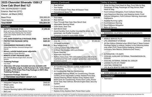 2025 Chevrolet Silverado 1500 LT