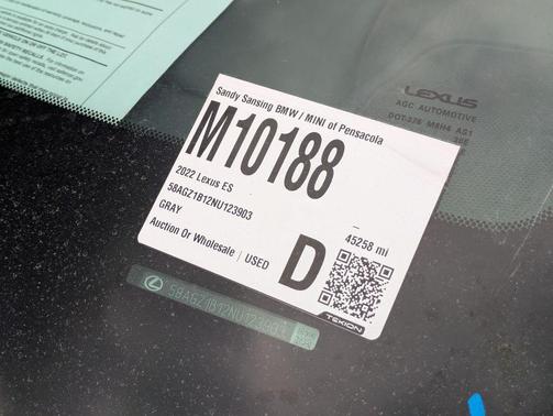 2022 Lexus ES 350 F Sport