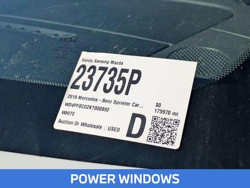2019 Mercedes-Benz Sprinter 2500 Standard Roof
