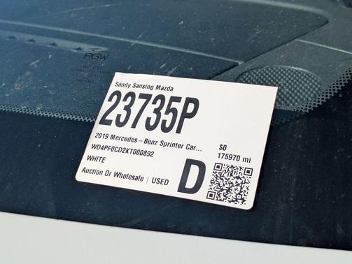 2019 Mercedes-Benz Sprinter 2500 Standard Roof