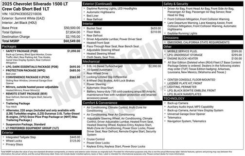 2025 Chevrolet Silverado 1500 LT