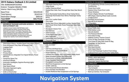 2015 Subaru Outback 2.5i Limited