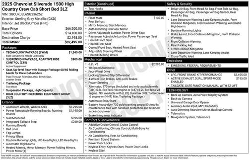 2025 Chevrolet Silverado 1500 High Country