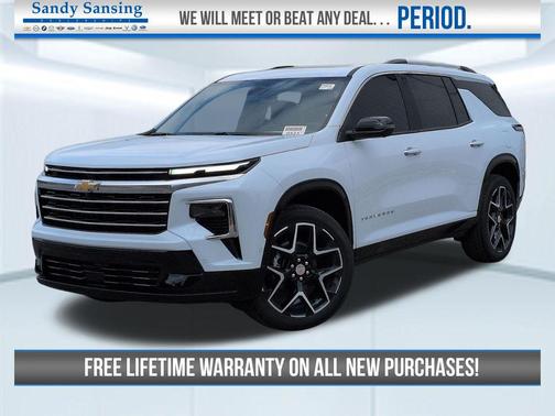 Polar White Tricoat 2026 Chevrolet Traverse High Country