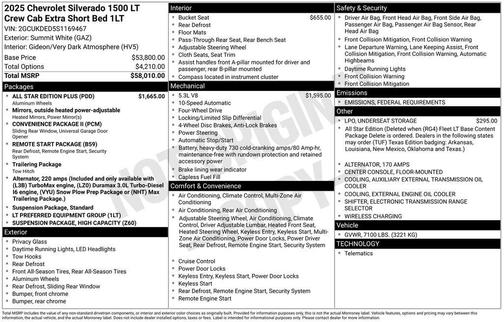 2025 Chevrolet Silverado 1500 LT