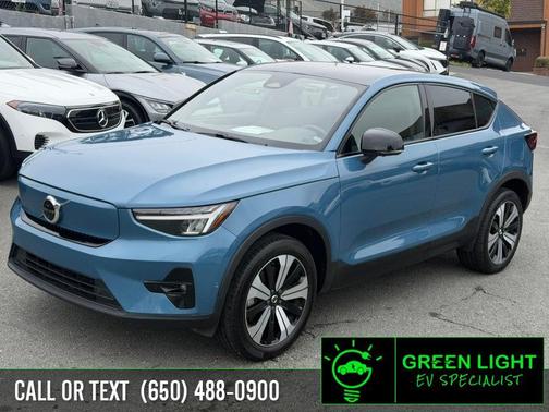 Fjord Blue Metallic 2023 Volvo C40 Recharge Pure Electric Twin Plus