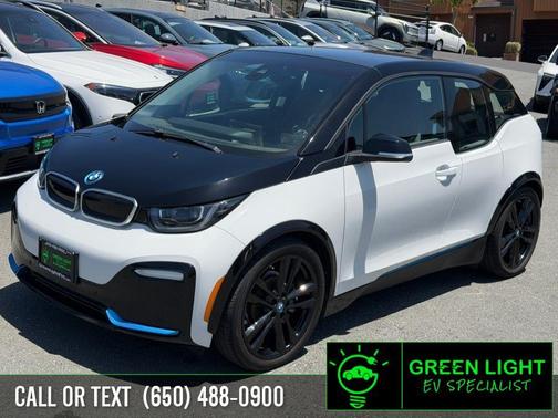 Capparis White w/BMW i Frozen Blue Accent 2019 BMW i3 120 Ah BEV