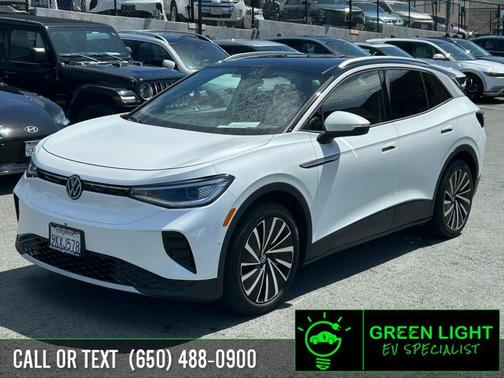 Opal White w/Black Roof 2023 Volkswagen ID.4 Pro S Plus RWD