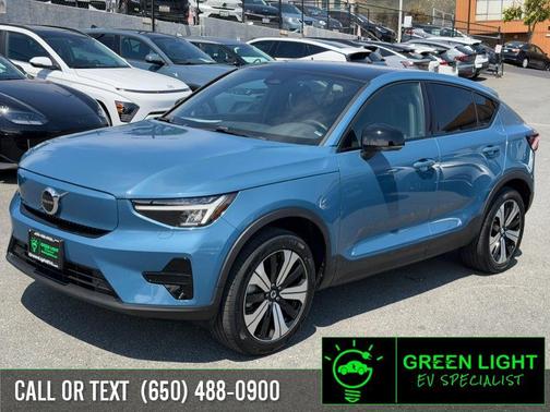 Fjord Blue Metallic 2023 Volvo C40 Recharge Pure Electric Twin Core