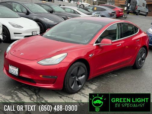 Red Multi-Coat 2018 Tesla Model 3 Mid Range