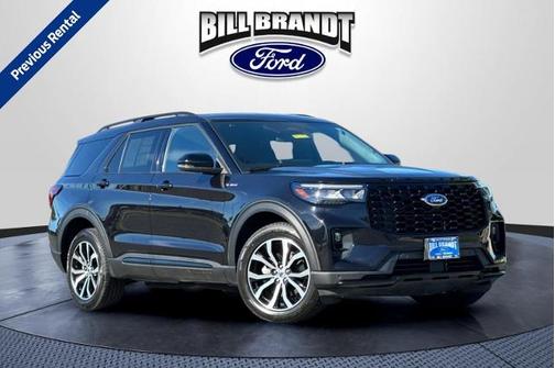 AGATE BLACK METALLIC 2025 Ford Explorer ST-LINE