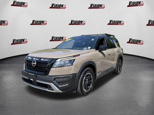 Baja Storm/Super Black Roof 2024 Nissan Pathfinder Rock Creek 4WD