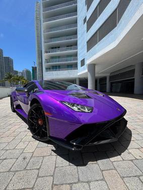 Purple 2023 Lamborghini Huracan STO Coupe