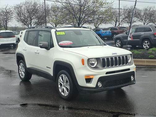 Alpine White Clearcoat 2020 Jeep Renegade Limited