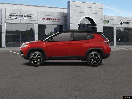 Red 2026 Jeep Compass Trailhawk