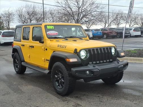 Baja Yellow Clearcoat 2021 Jeep Wrangler Unlimited Sport