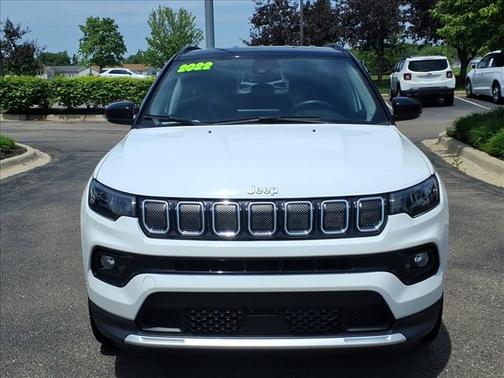 Bright White Clearcoat 2022 Jeep Compass Limited