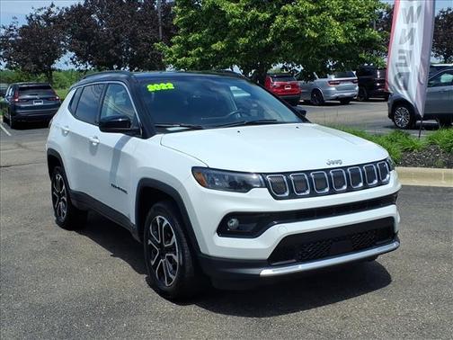 Bright White Clearcoat 2022 Jeep Compass Limited