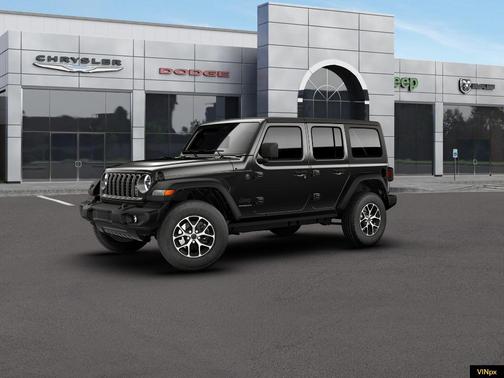 Black 2026 Jeep Wrangler Sport
