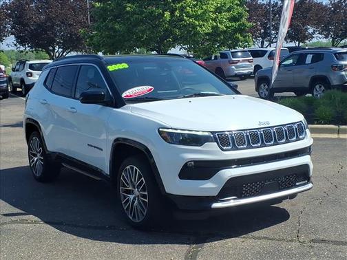 Bright White Clearcoat 2023 Jeep Compass Limited