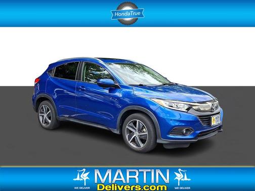Aegean Blue Metallic 2022 Honda HR-V EX